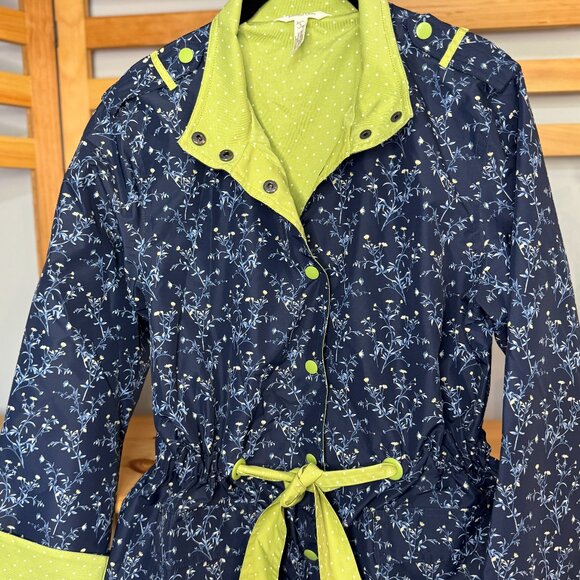 Matilda Jane Navy Floral Rain Jacket | Women’s Small - Picture 7 of 7